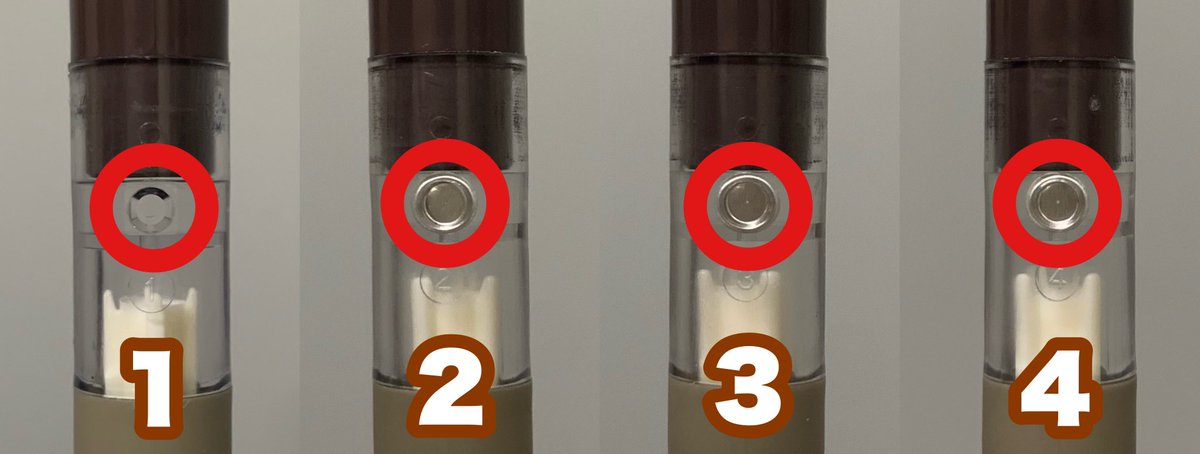 離煙パイプの空気穴